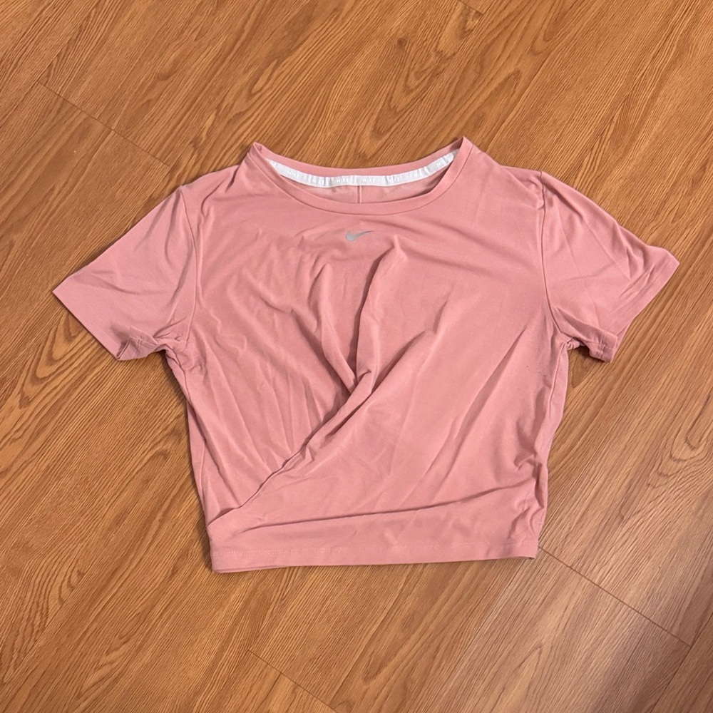 Nike Women's Blush Pink twist Crop Top